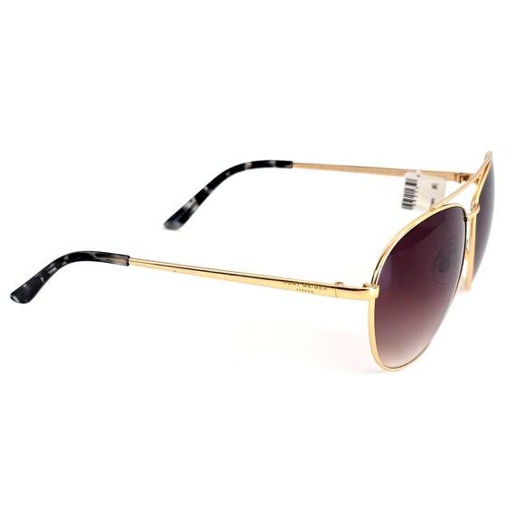 Kurt Geiger London GOLD BLUE HAVANA/ BROWN 61mm Aviator Sunglasses 100% UV